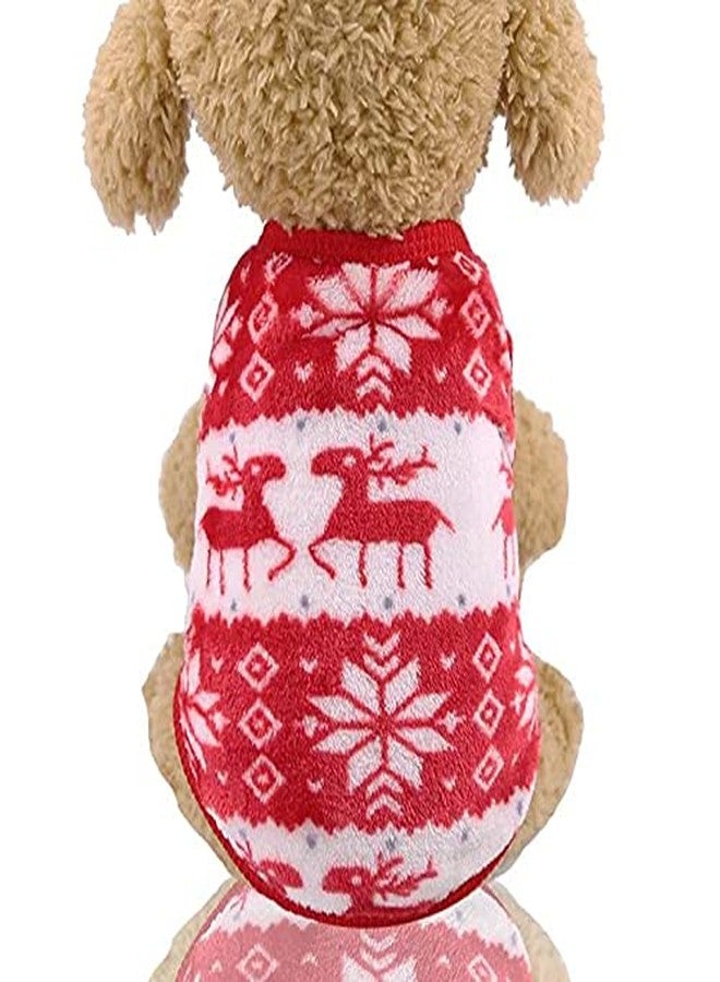 PETANGEL Set of 2 Puppy Clothes for Small Dog & Cat Boy Girl | Winter Warm Fleece Cute Sweaters for Shihtzu Puppy, Maltese, Papillon, Kitten Male Female (Size: L, Chest: 45cm, Back Length: 35cm) - Image 4